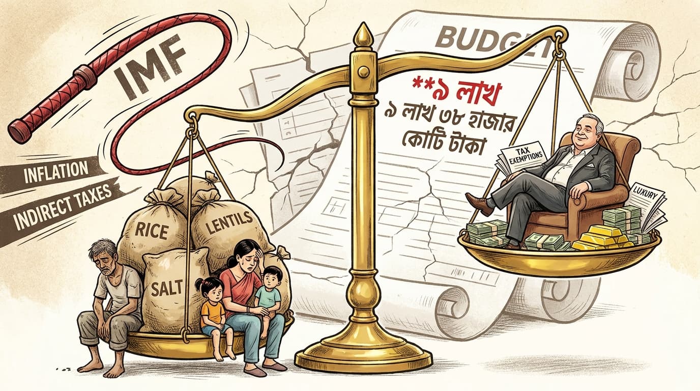 ৯ লাখ কোটি টাকার বাজেট টার্গেট: মধ্যবিত্ত ও গরিবের পকেট কাটার নকশা
