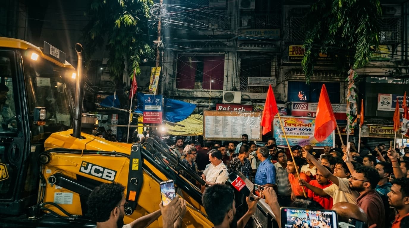 একদিকে ১৯টির বেশি লাশ, অন্যদিকে মার্ক্সবাদী স্টলে ফ্যাসিস্ট হামলা— কলকাতায় উমার মুখ ম্লান